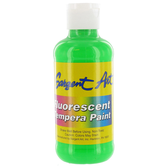 Green Sargent Art Fluorescent Tempera Paint Hobby Lobby 346635